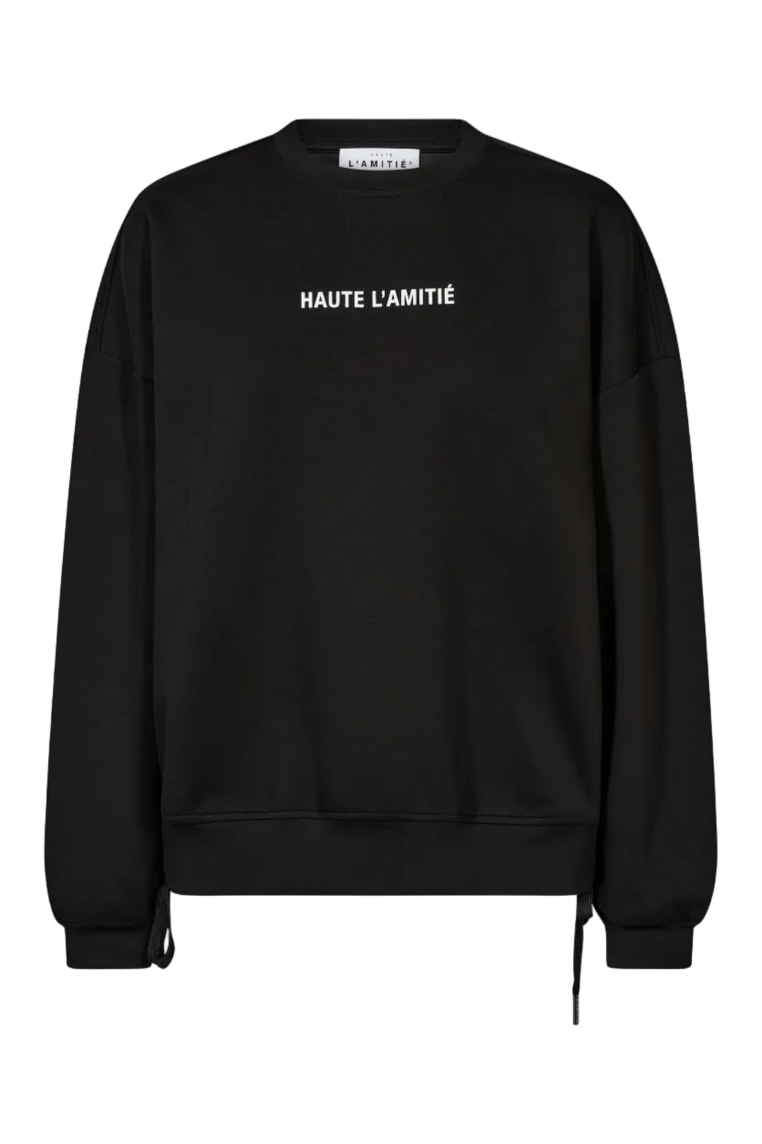 Haute L'Amitié - New Studio Tie Sweat Hl10714 - Black