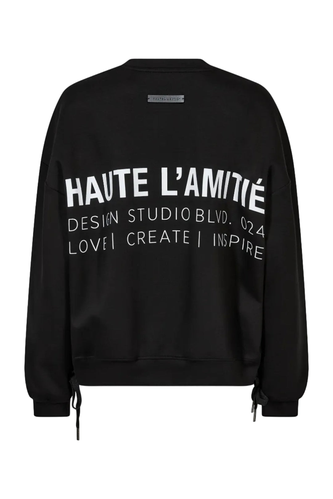 Haute L'Amitié - New Studio Tie Sweat Hl10714 - Black