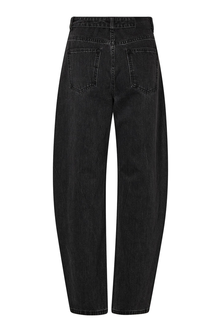 Haute L'Amitié - Flip Waist Rivet Jeans Hl10838 - Black