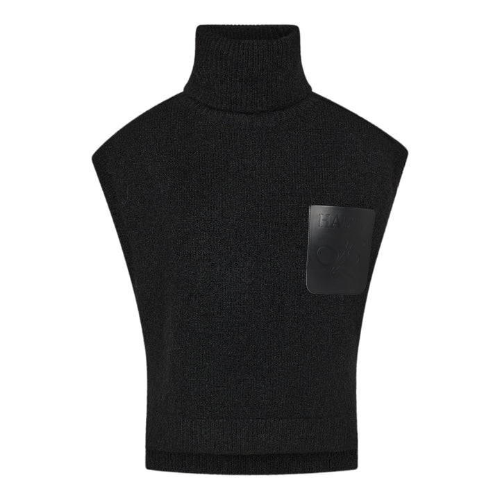 Haute L'Amitié - Darcia Pocket Knit Vest Hl10978 - Black