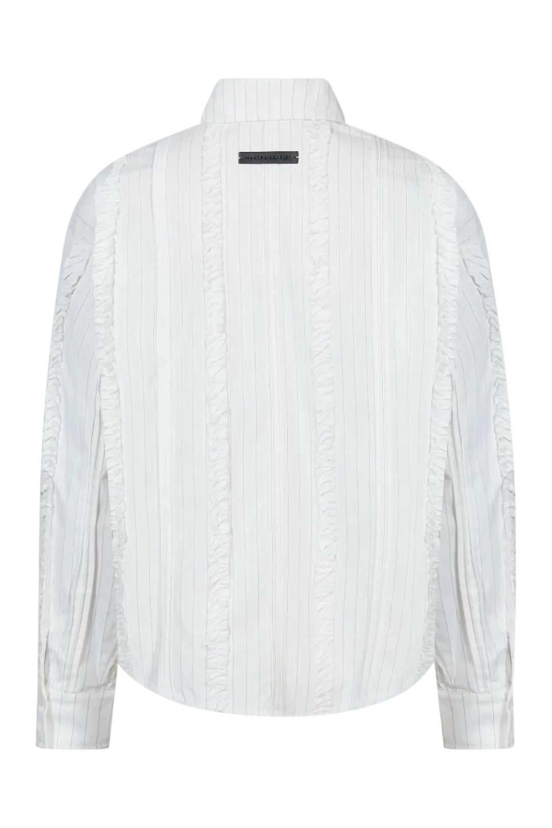 Haute L'Amitié - Inez Pin Frill Tie Shirt Hl10981 - Off-White