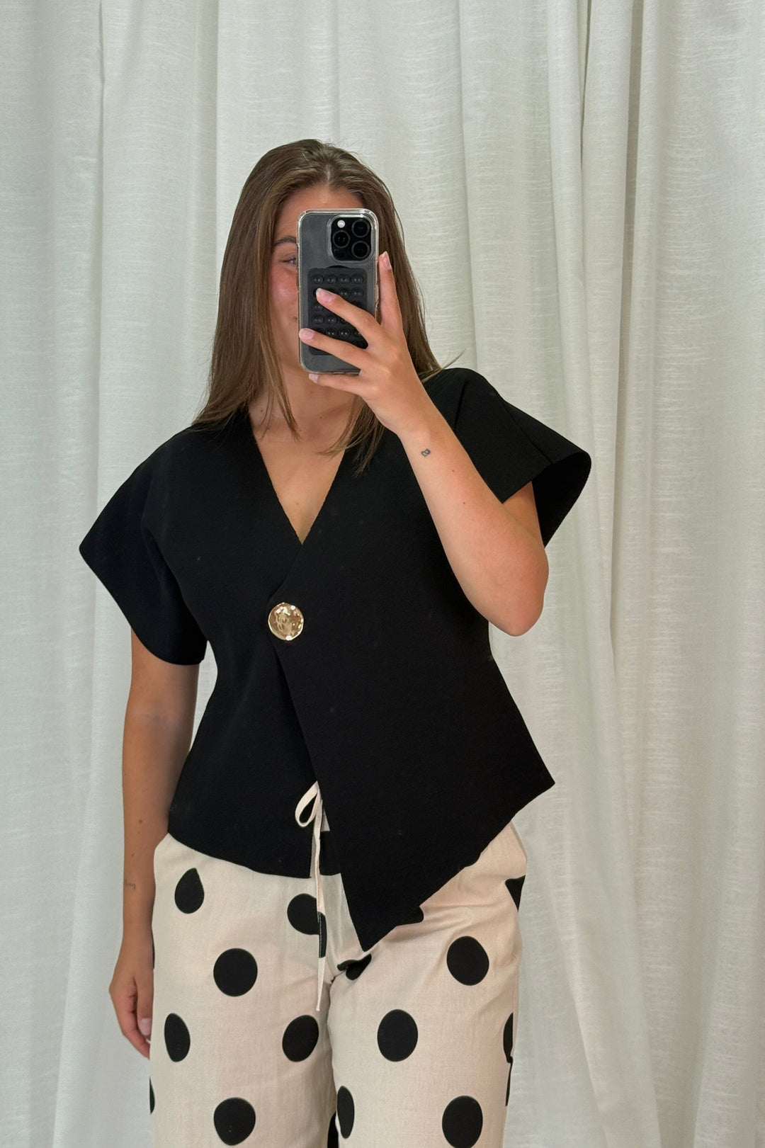 A-bee - Daria Top - Black Toppe 