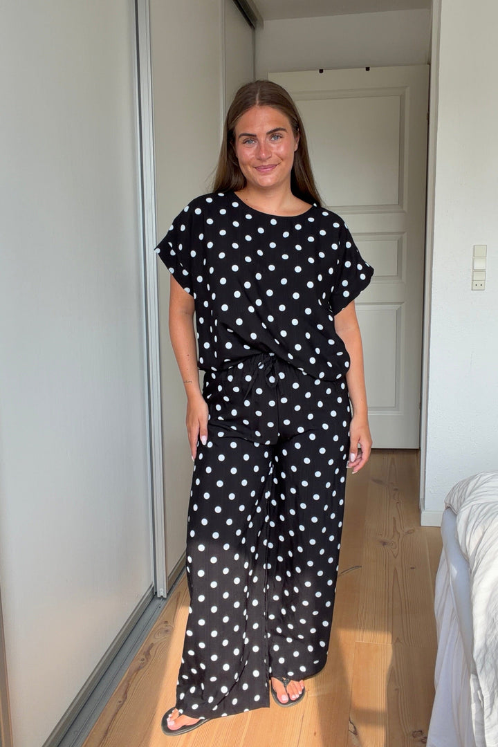 A-Bee - Delara Blouse - Black Bluser 