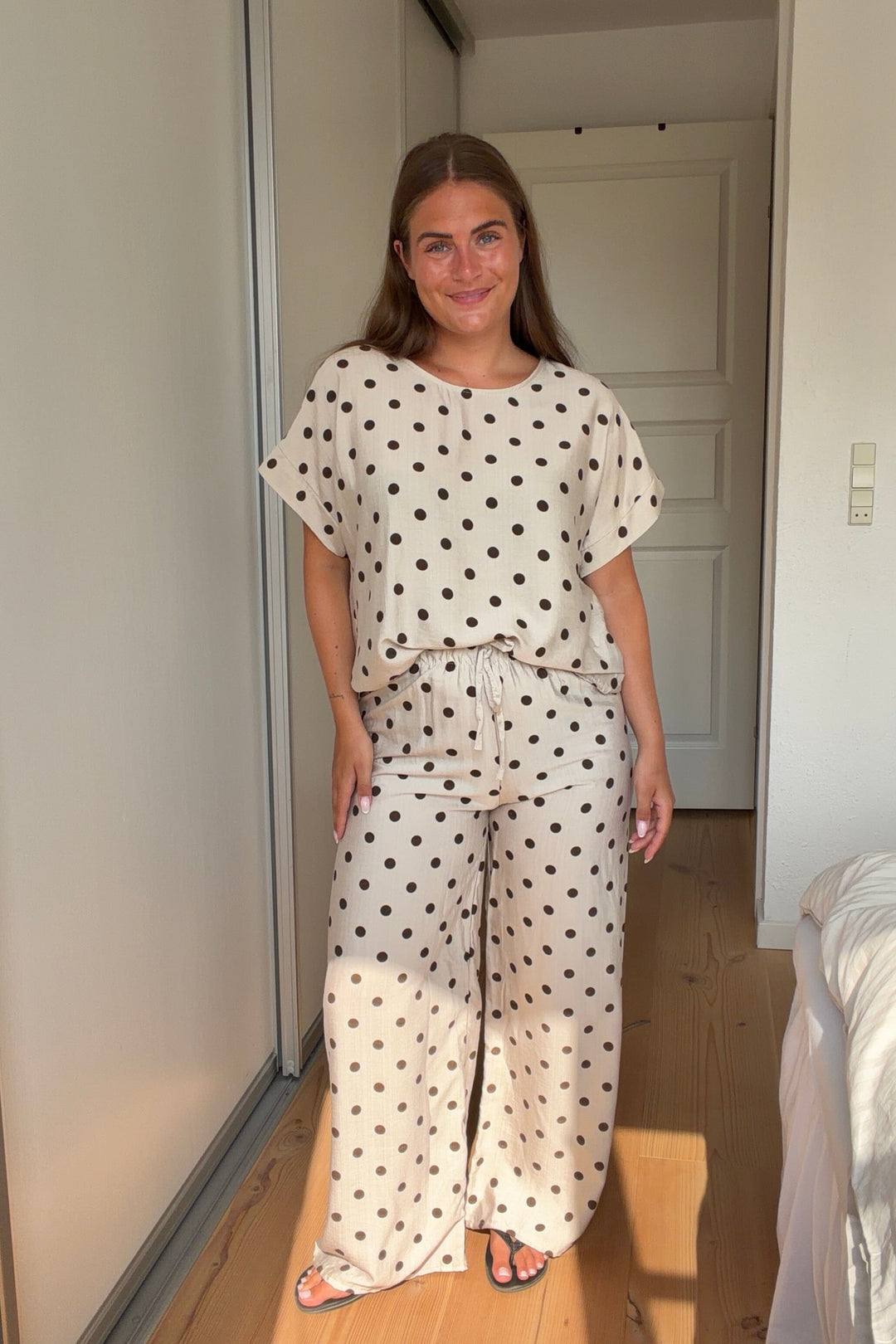 A-Bee - Delara Pants - Beige Bukser 