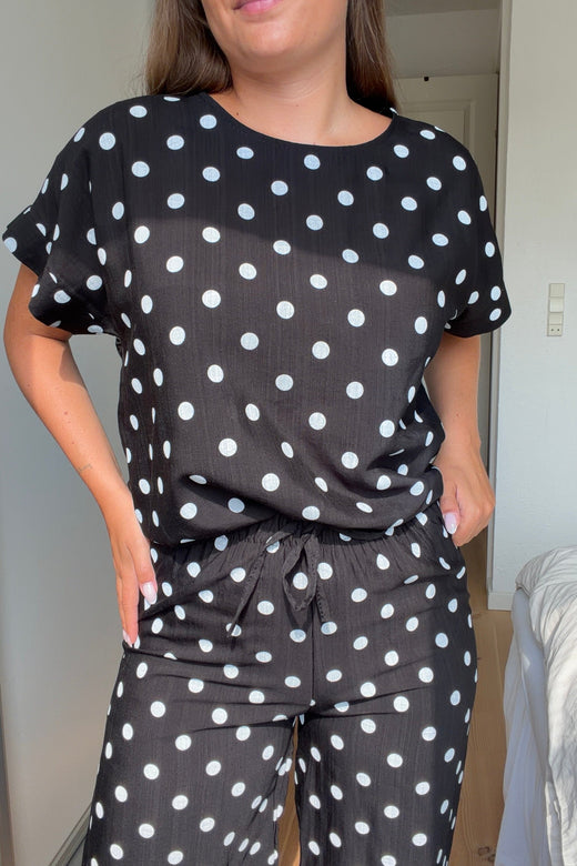 A-Bee - Delara Pants - Black Bukser 