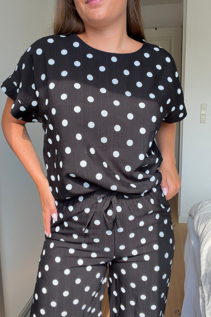 A-Bee - Delara Pants - Black Bukser 
