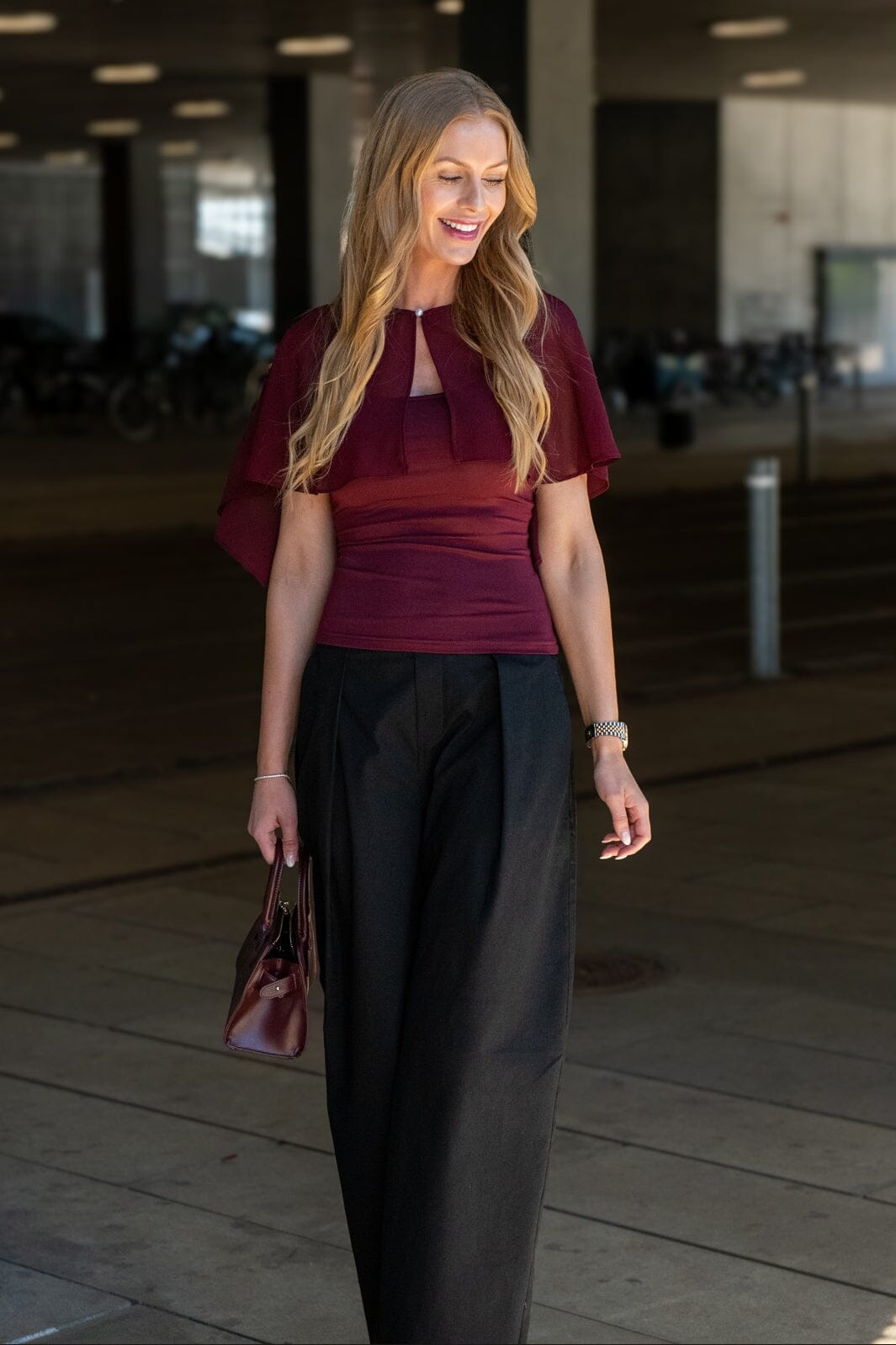A-View - Anneline Blouse AV9533 - 098 - Merlot