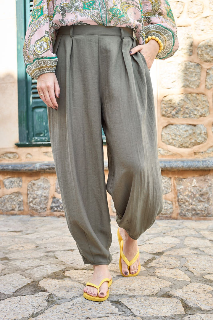 Black Colour - Bcabu Balloon Pant 41023 - Khaki