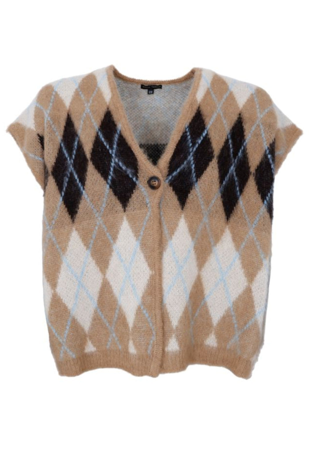 Black Colour - Bcalvina Knit Vest 41236 - Latte