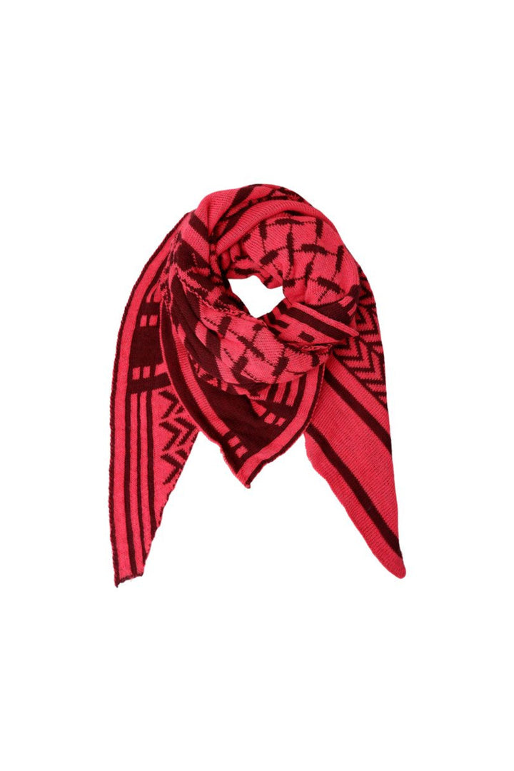 Black Colour - Bcbex Triangle Scarf 208279 - Berry