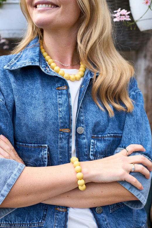 Black Colour - Bccelina Bracelet 4550 - Yellow