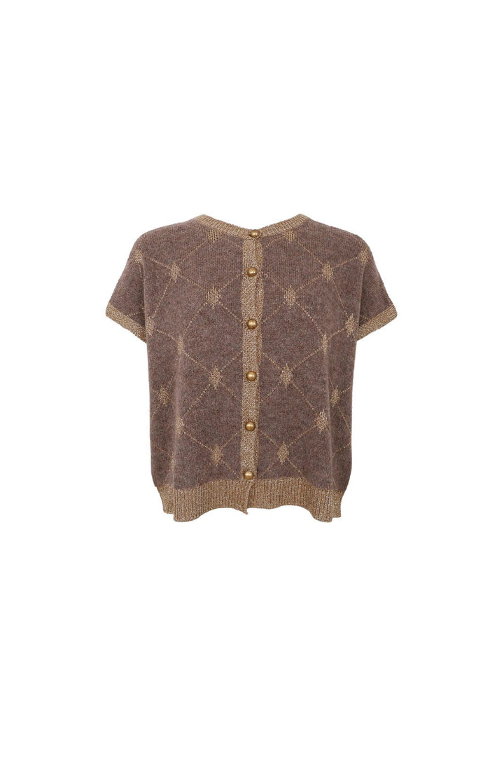 Black Colour - Bcelva Knit Vest 1229 - Taupe