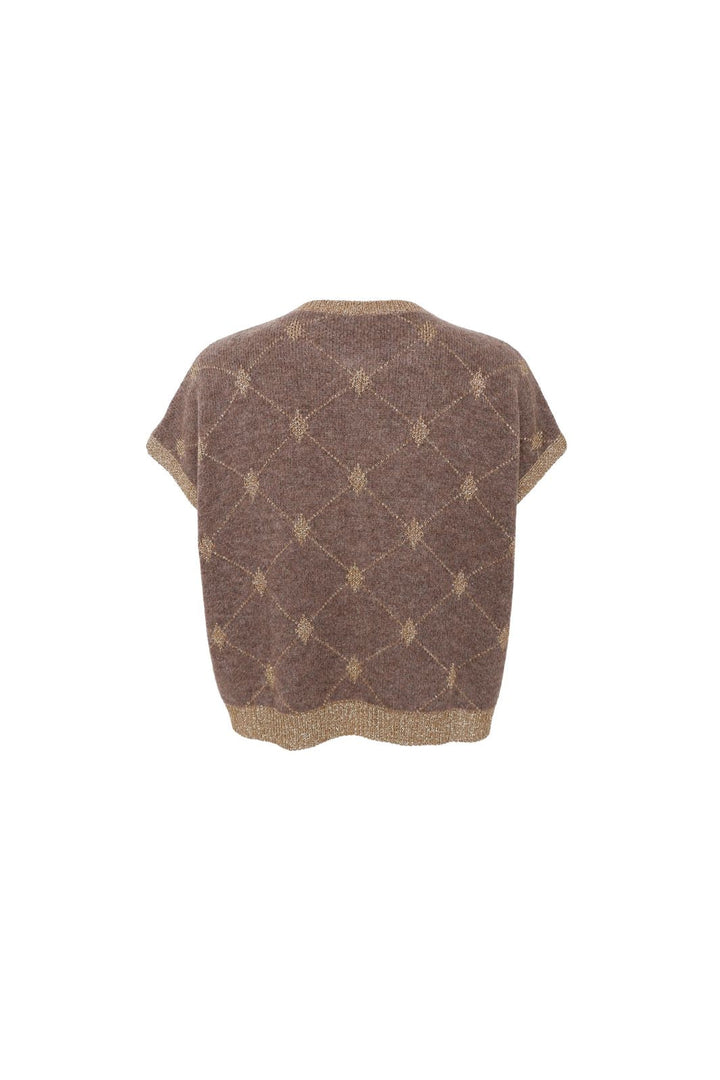 Black Colour - Bcelva Knit Vest 1229 - Taupe