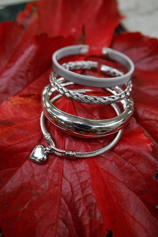 Black Colour - Bcjanet Bracelet 4429 - Silver Coloured