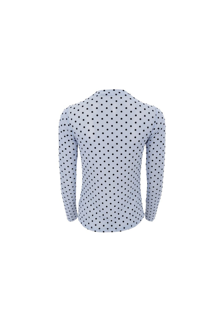 Black Colour - Bcjennie Dotted Mesh Blouse 40611 - Shirts - Jeans Blue