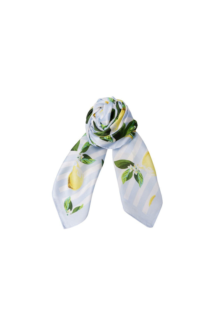Black Colour - Bckayla Mini Scarf 3689 - Lt.Blue
