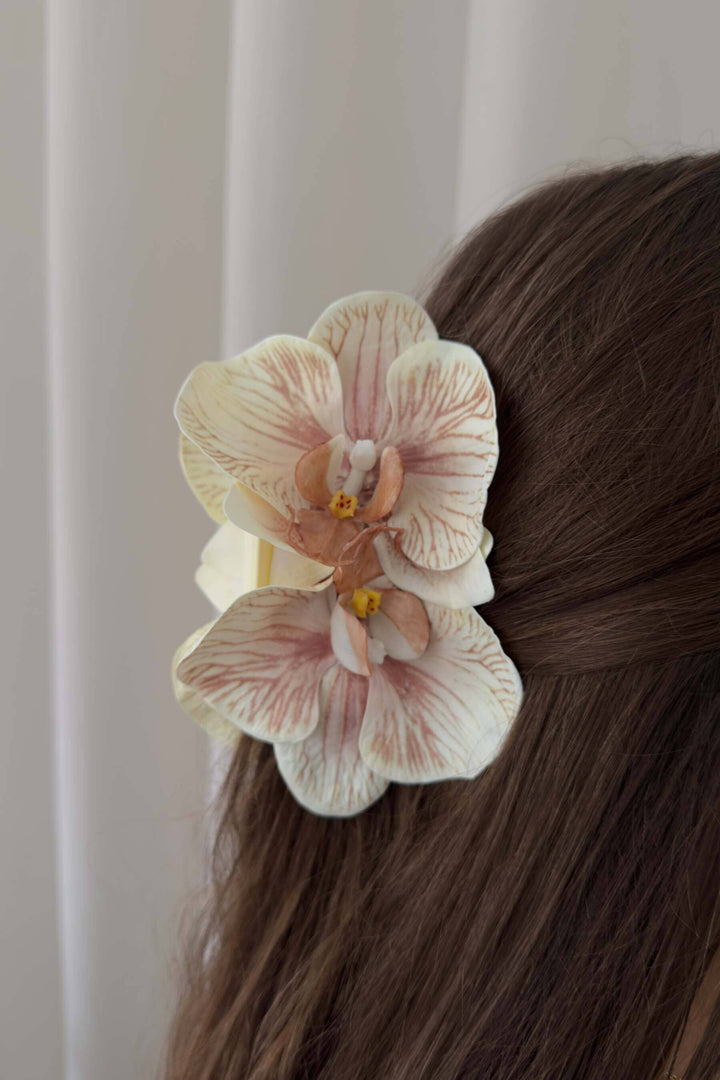 Bloom Objects - Hairclip - Orchid - Beige - 02-554 Hårklemmer 