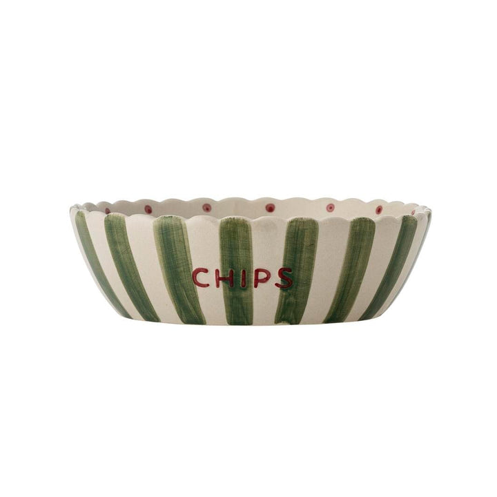 Bloomingville - Chip Skål, Grøn, Stentøj 82069738 - Green