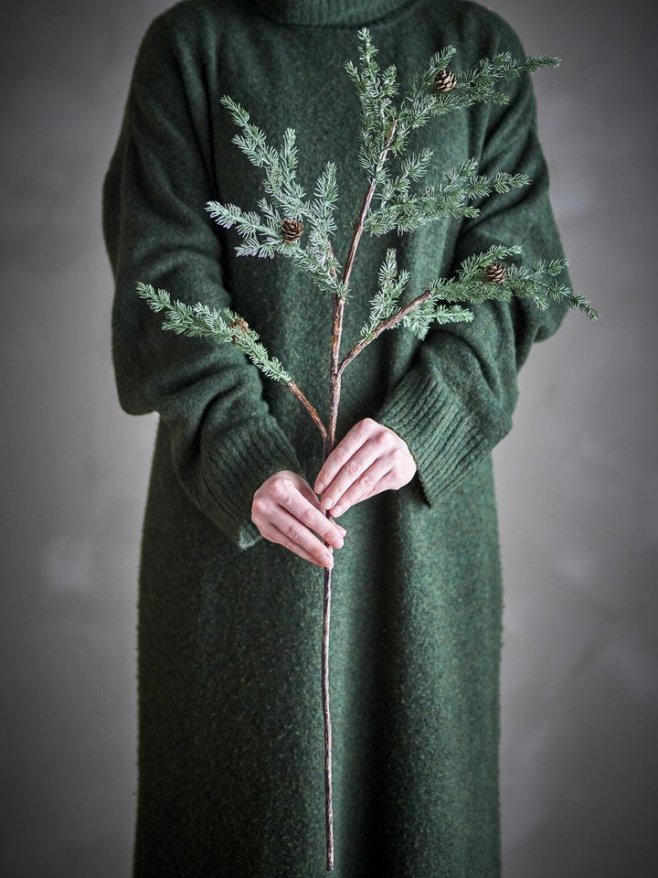 Bloomingville - Pine Stilk, Grøn, Kunstige Blomster 82072349 - Green