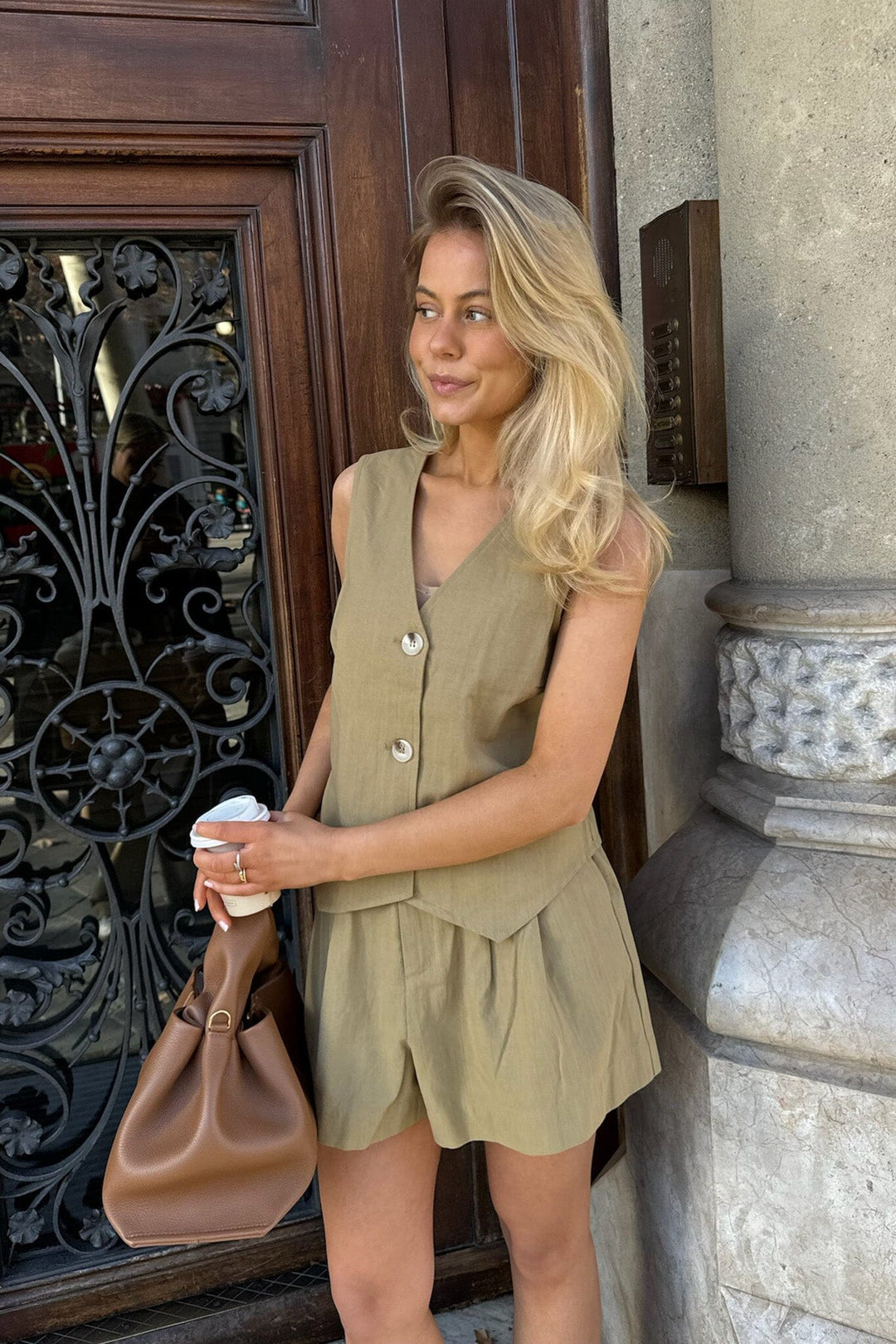 BYIC - Celinaic Vest - lkhaki Light Khaki Blazere 
