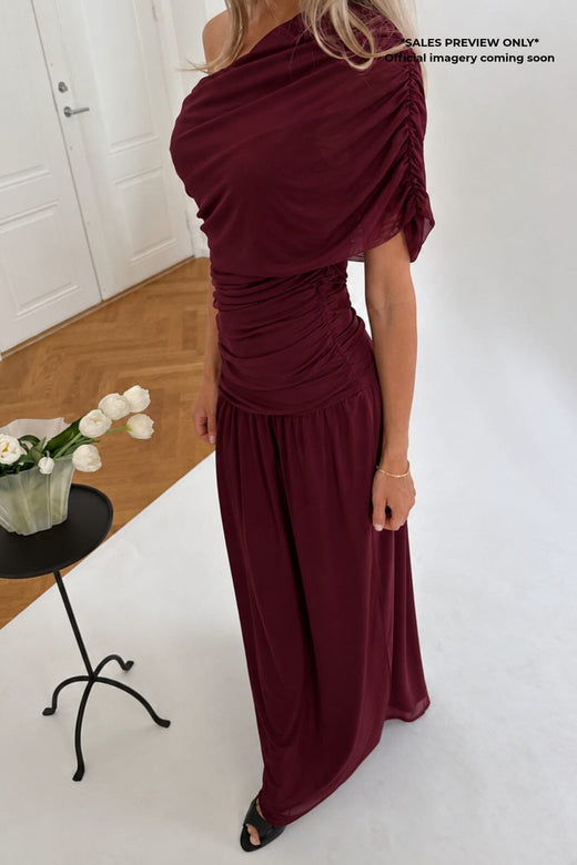 BYIC - Juneic Mesh Dress A25379 - Bordeaux