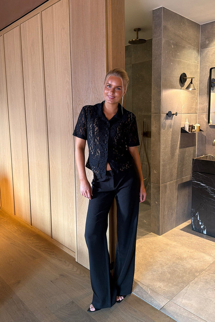 Byic - Milaic Top A25428 - Black Lace T-shirts 