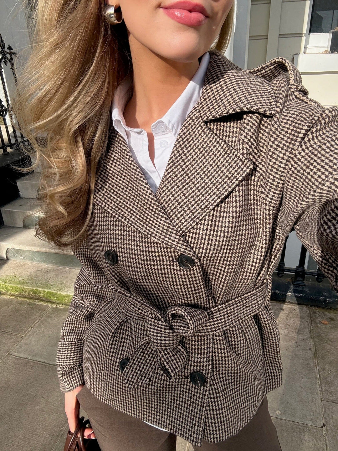 BYIC - Veraic Trenchcoat A25104 - Brown Checks Jakker 