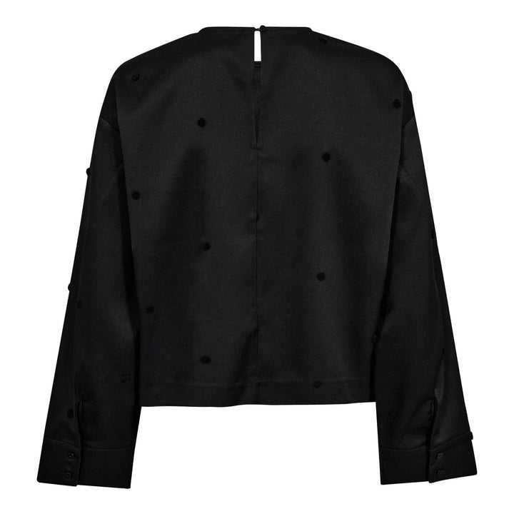 Co´Couture - Clovercc Dot Blouse 35914 - 96 - Black Bluser 