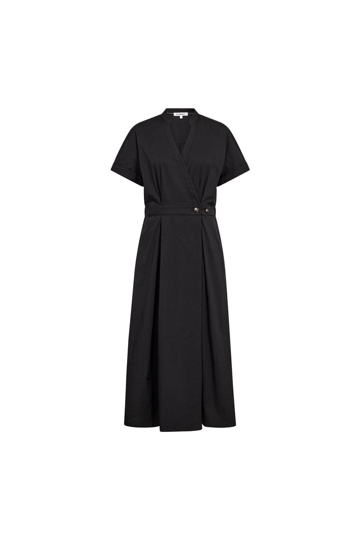 Co´Couture - Elaracc Wrap Ss Dress 46112 - 96 - Black