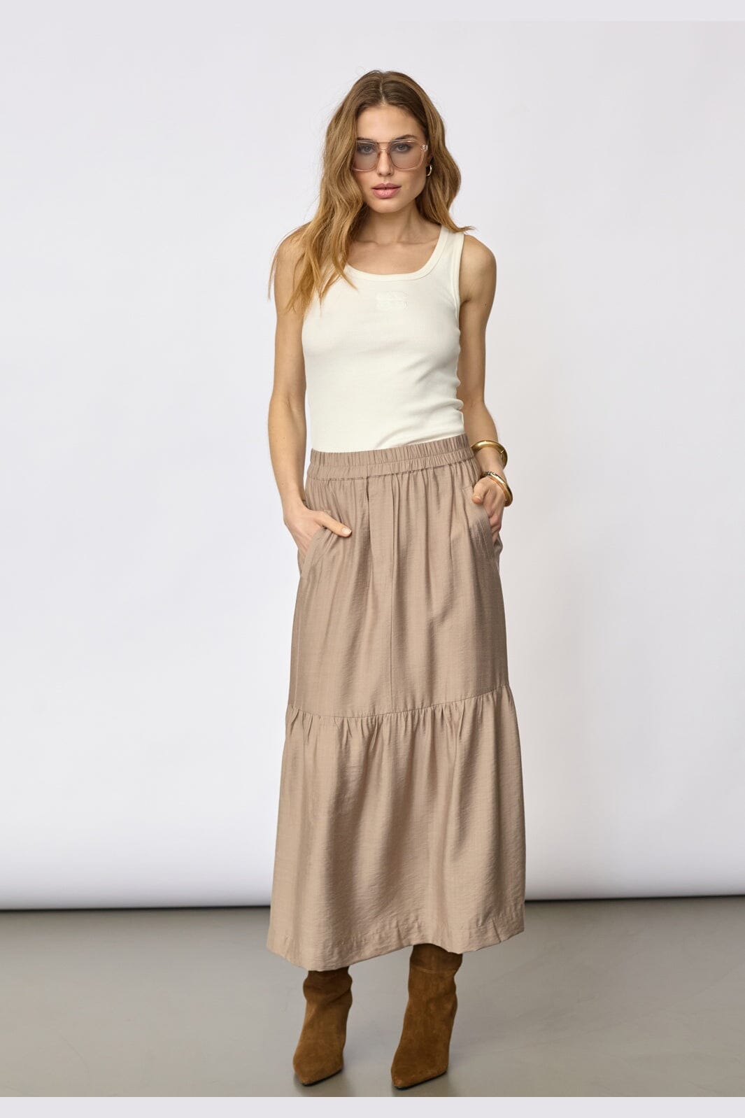 Co´Couture - Heracc Gypsy Skirt 34138 - 154 - Walnut