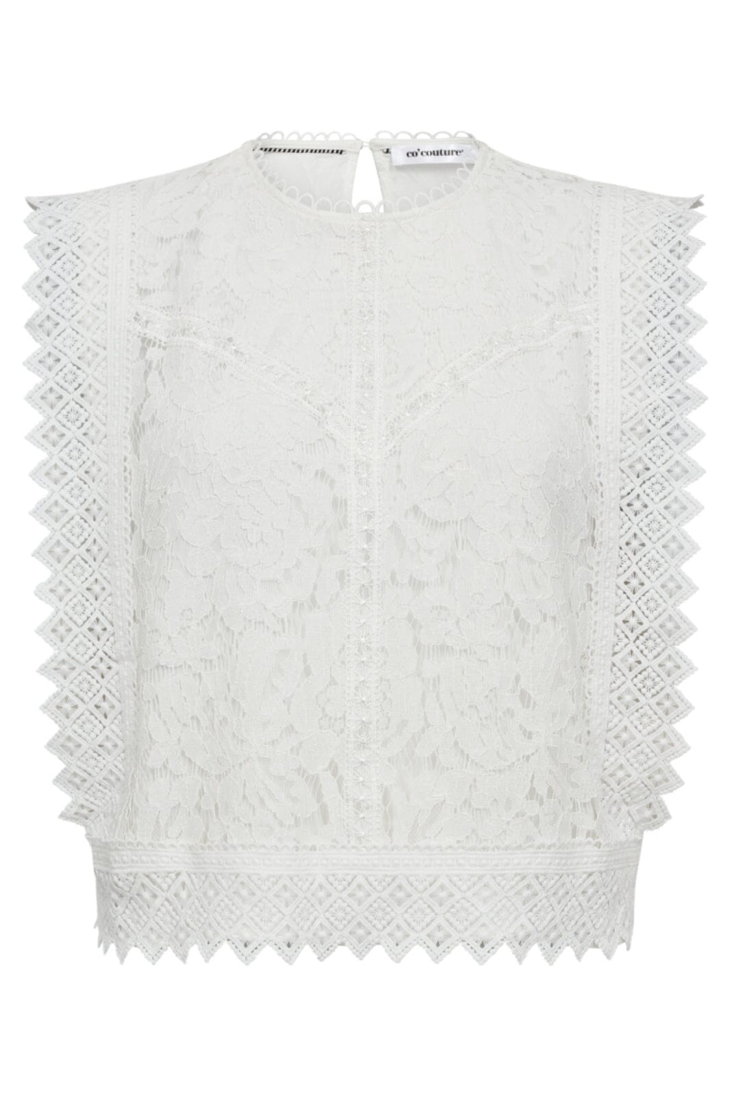 Co´Couture - Lanacc Lace Top 35842 - 4000 - White