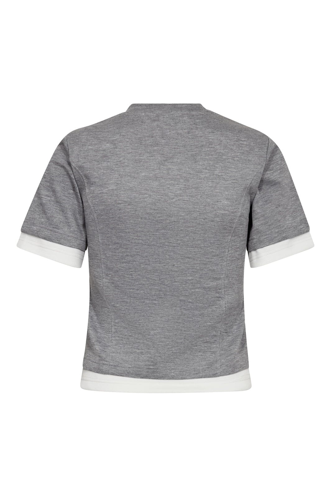 Co´Couture - Lancecc Zipper Tee 43011 - 57 - Grey Melange