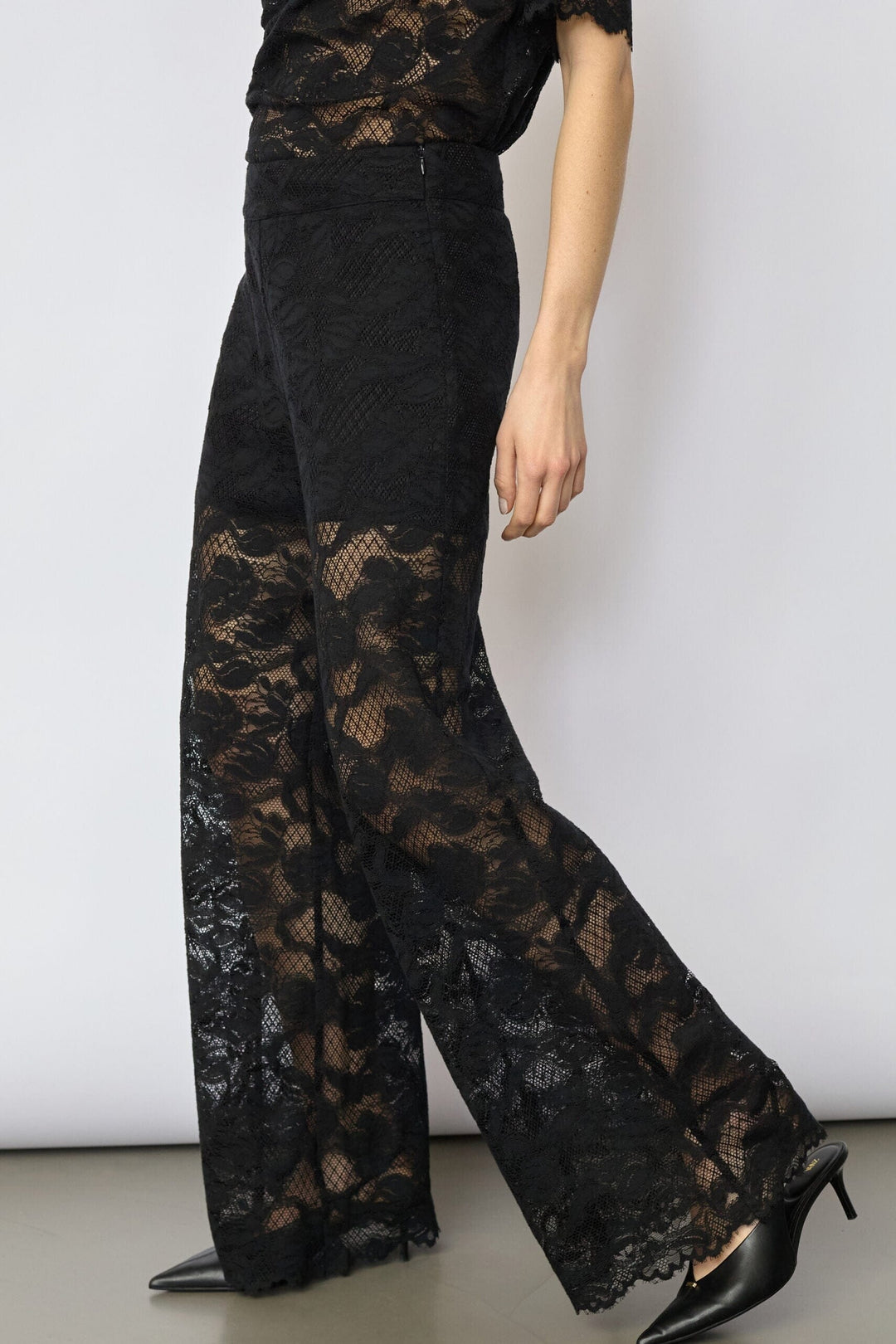 Co´Couture - Lannycc Lace Pant 41155 - 96 - Black Bukser 