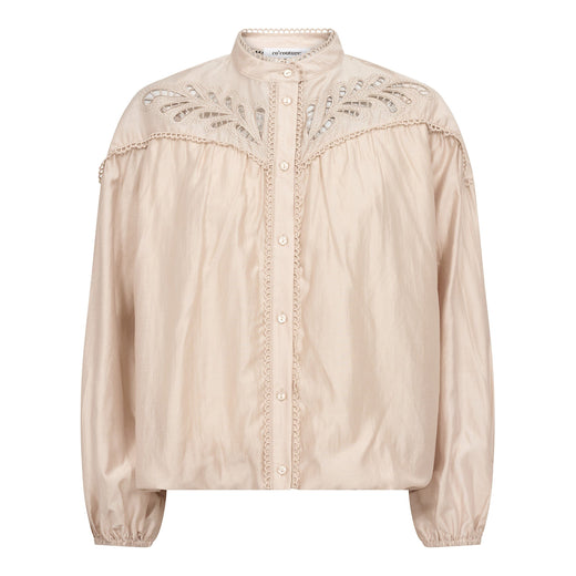 Co´Couture - Melincc Balloon Lace Shirt 500606 - 20011 - Champagne Skjorter 