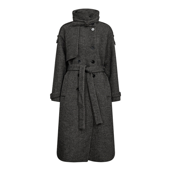 Co´Couture - Tillacc Long Coat 500121 - 65001 - Black Jakker 