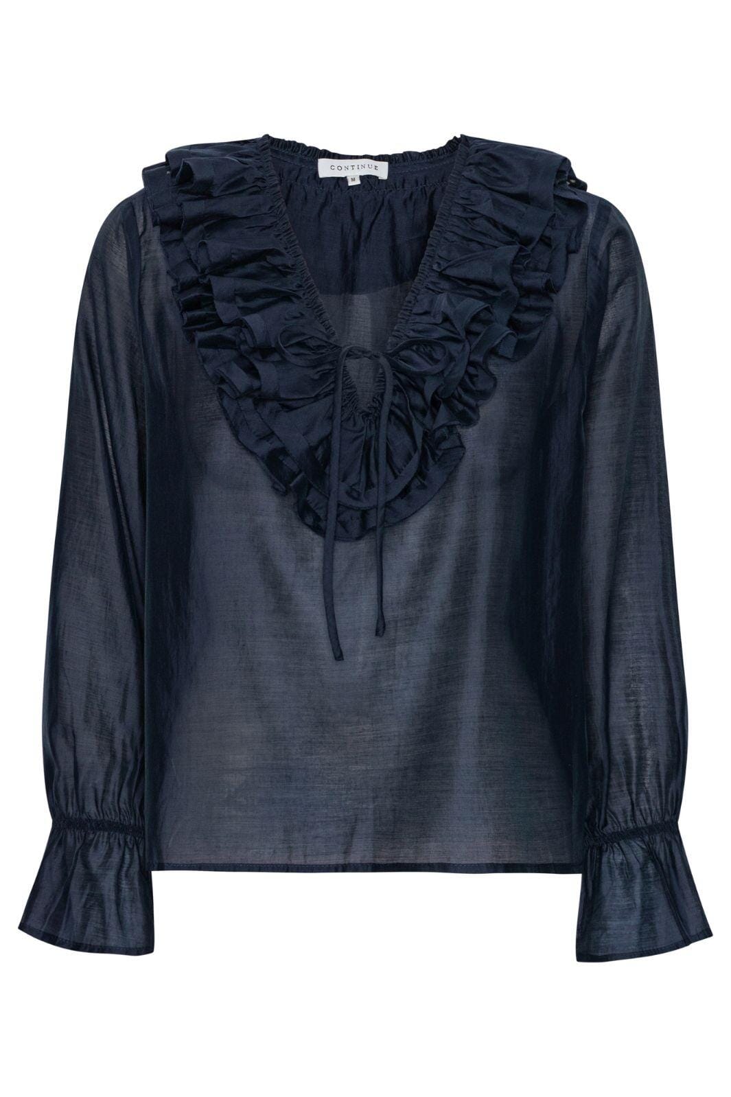 Continue - Jody L/S 15012 - Navy Blue Bluser 