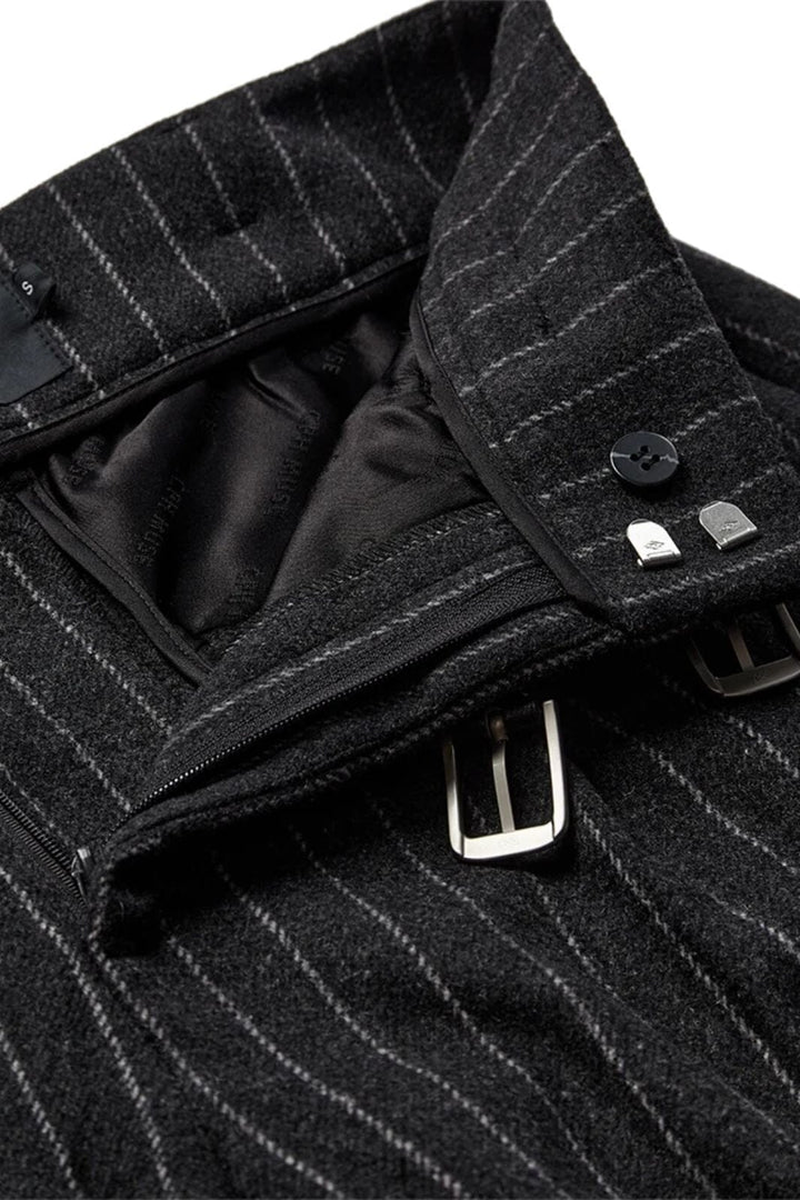 Copenhagen Muse - Cmcatharina-pants 211856 - 8618 Grey Pin, Mel W, Jet Stream Bukser 