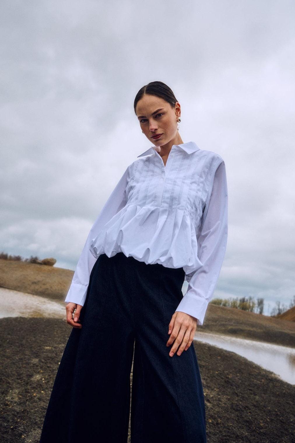 Copenhagen Muse - Cmpleat-shirt 211941 - 1010 Bright White Skjorter 