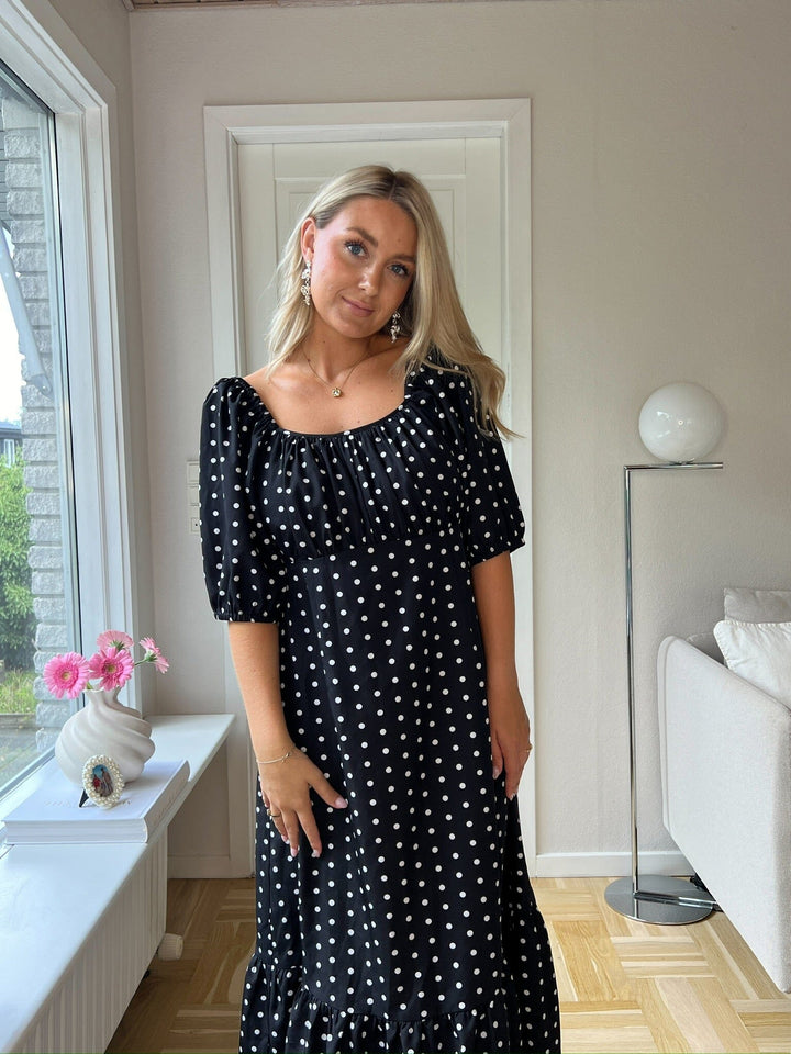 Dear Molly - Dot Dress 129650B - Black W.white Dots Kjoler 