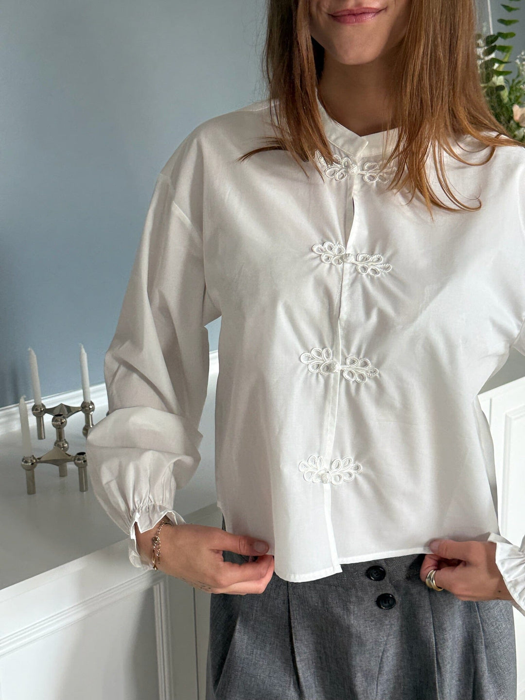 Dear Molly - Jill Shirt Shirt Ch169989c - White Skjorter 