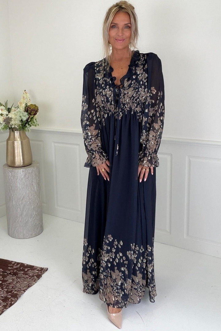 Dear Molly - Sama Dress - Navy / Taupe Kjoler 
