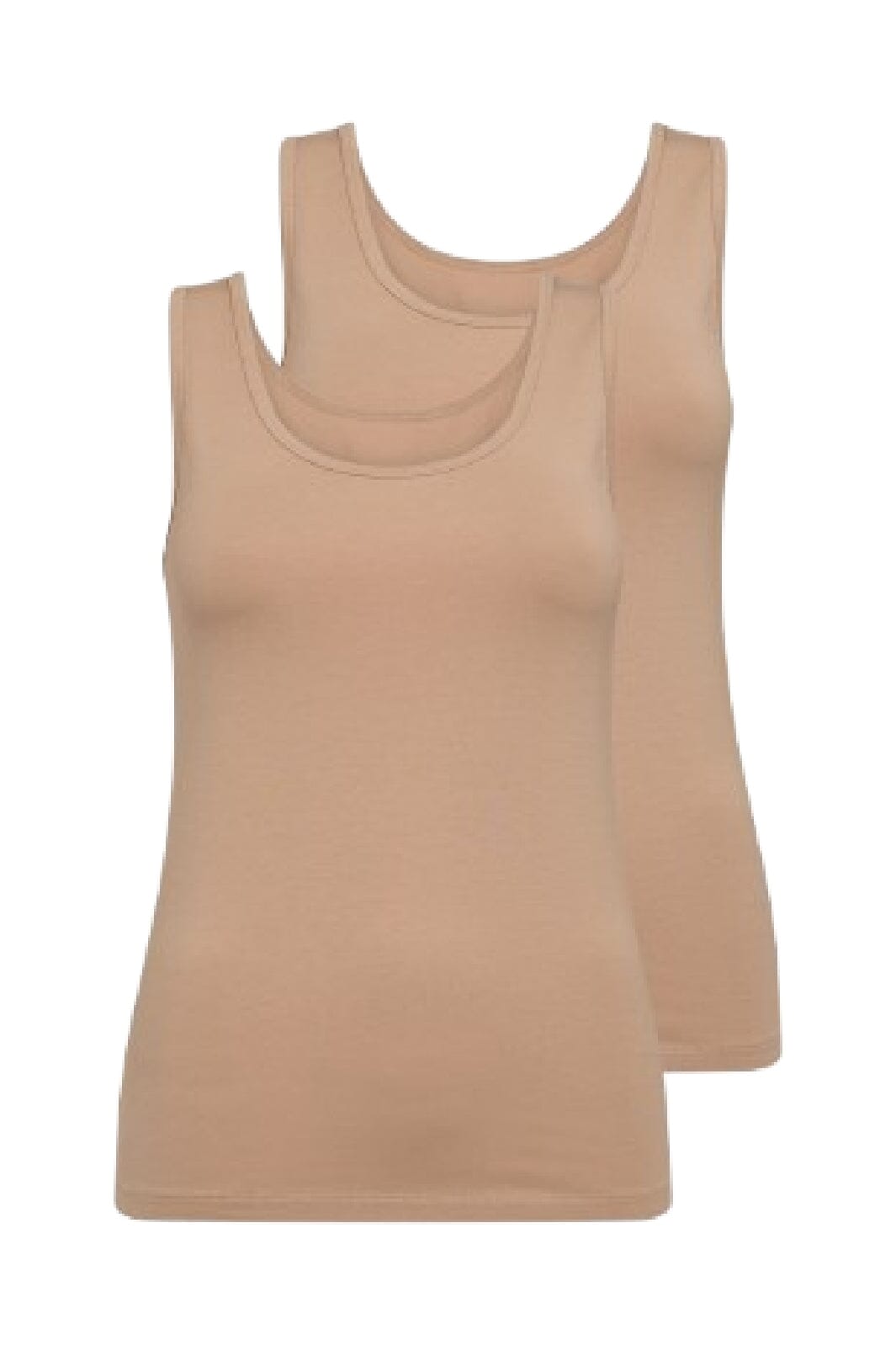 Decoy - Top Wide Straps 2-Pack 8600-1 - 81 - Nude