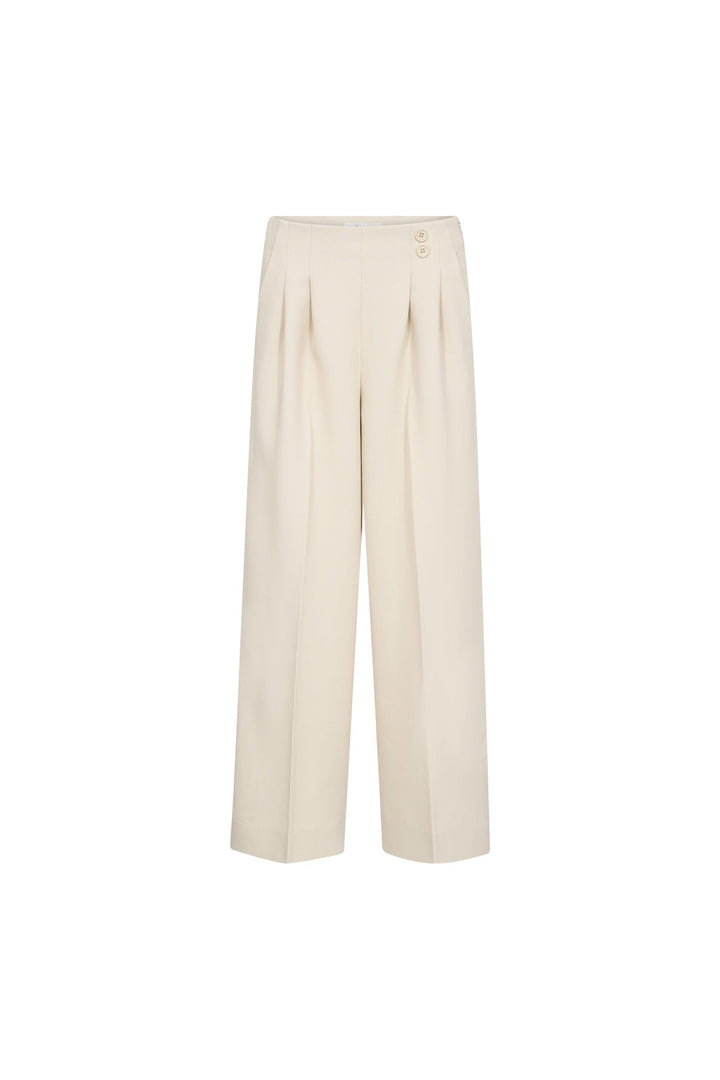 Co´Couture - Acilecc Pleat Pant 500807 - 10006 - Bone