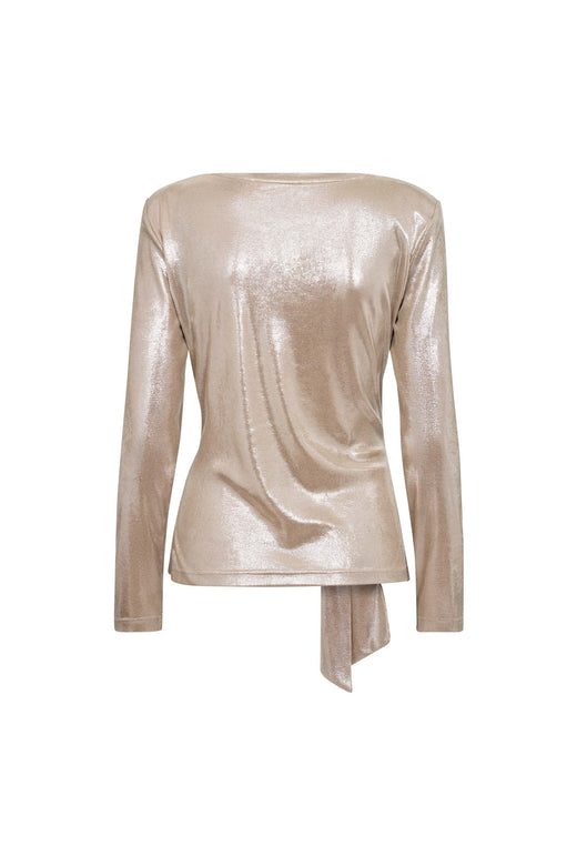 Co´Couture - Margotcc Ls Tie Tee 500635 - 20011 - Champagne