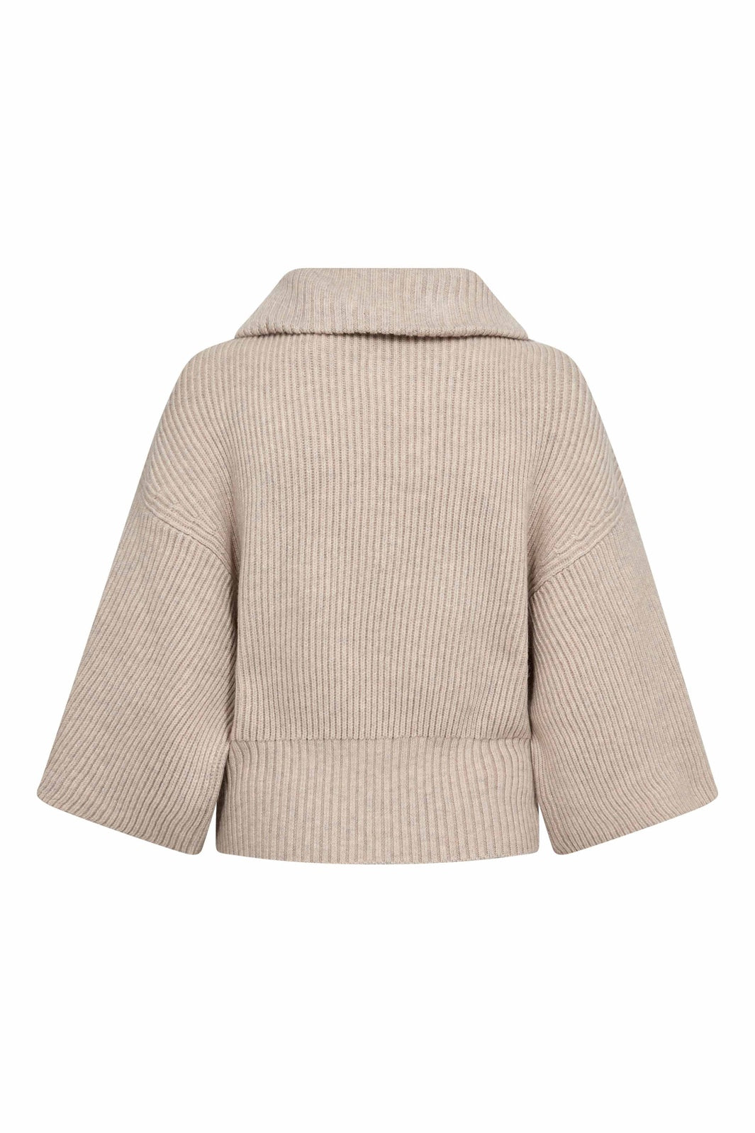 Co´Couture - Rowcc Zip Ss Knit 500542 - 10006 - Bone