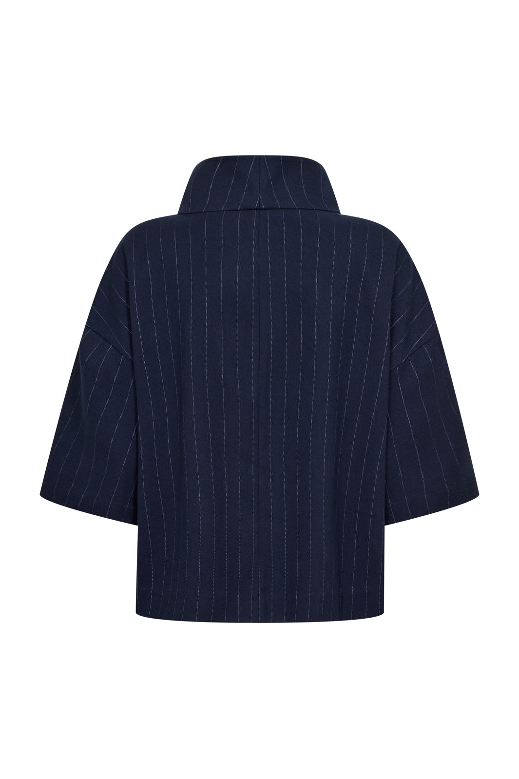 Co´Couture - Gabiecc Pin Funnel Neck Blouse 500465 - 40007 - Navy