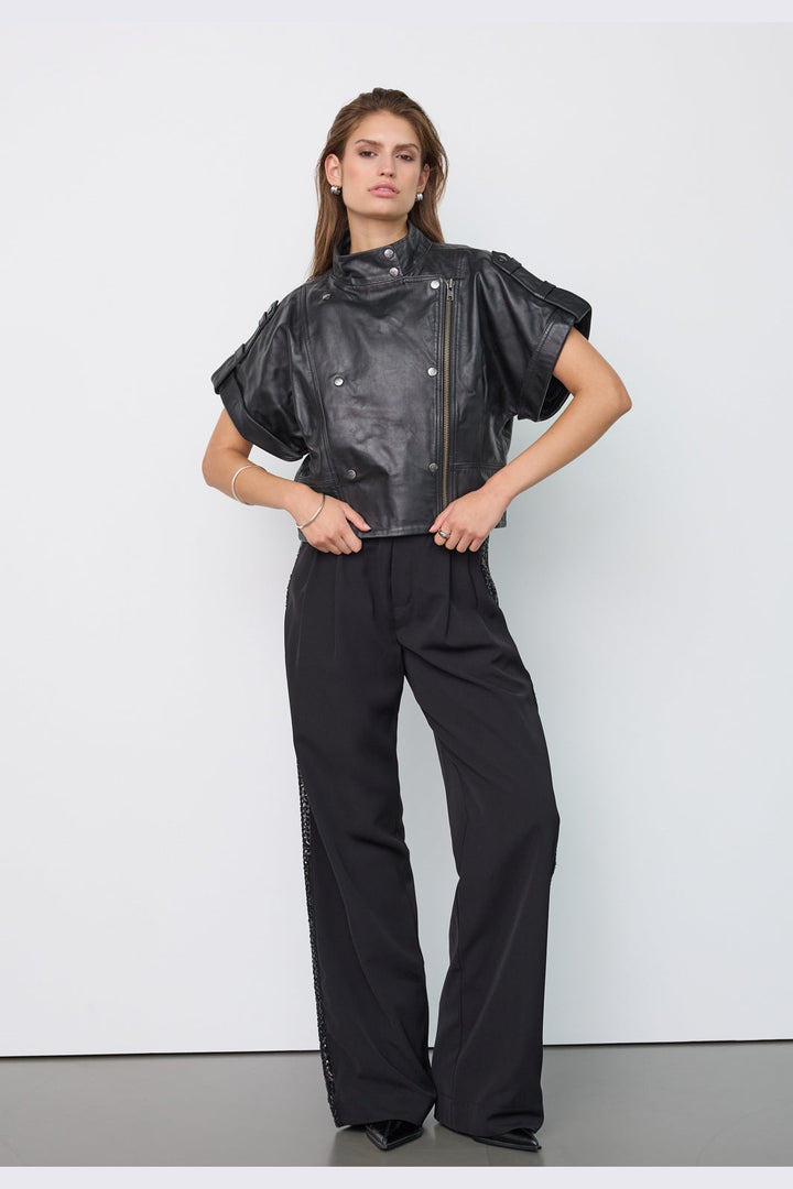 Co´Couture - Phoebecc Leather Vest 500412 - 65001 - Black