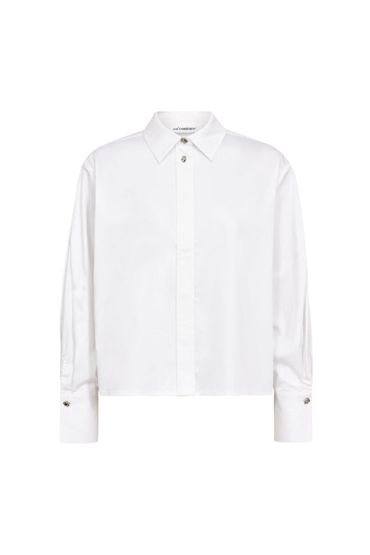 Co´Couture - Daliacc Sleeve Pleat Shirt 500539 - 10001 - White