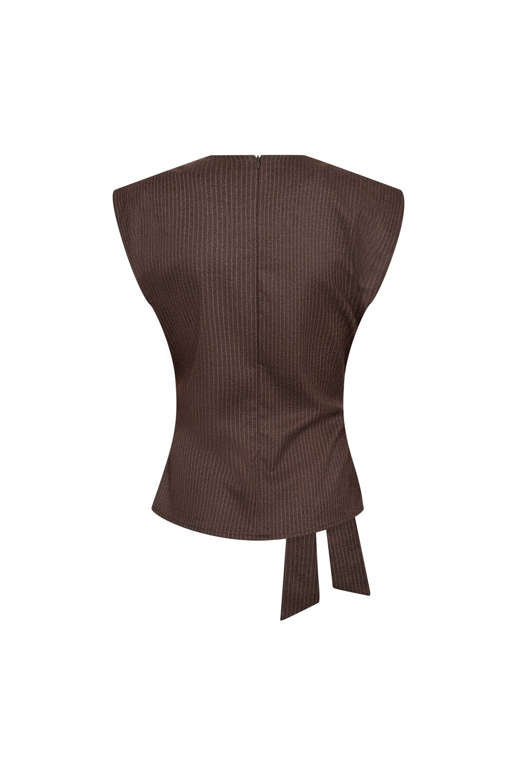 Co´Couture - Sinacc Pin Pleat Top 500488 - 20003 - Dark Brown