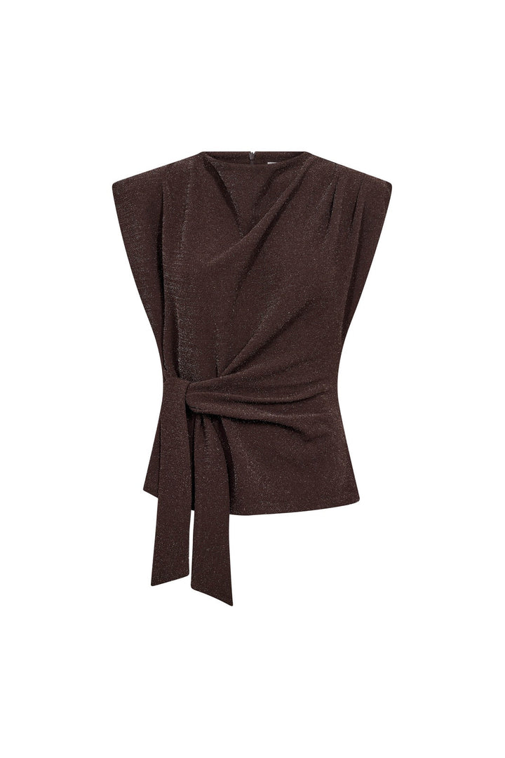 Co´Couture - Esticc Pleat Top 500547 - 20016 - Bison